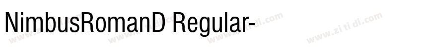 NimbusRomanD Regular字体转换